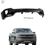 Front Bumper Face Bar Black W/ Sensor Holes For Chevy Silverado 1500 2016-2018. Fixed Price $128.41.