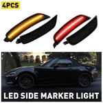 4X Auxito Front Rear Led Side Marker Light Smoked For 2016-2022 Mazda Miata MX-5. Fixed Price $36.99.