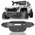 Rock Crawler Front Bumper W/spotlight & Winch Plate For 07-18 Jeep Wrangler Jk. Fixed Price $319.67.