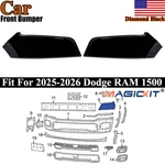 Magickit Front Bumper Upper Side Cover Cap Diamond Black Fits Ram 1500 2025-2026. Fixed Price $95.99.