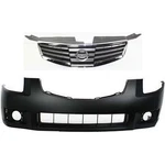 Grille For 2007-2008 Nissan Maxima Front Chrome Shell & Painted Black Insert Kit. Fixed Price $243.51.