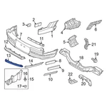 Rear Bumper Lower Molding Left Oem 24-26 Santa Fe Calligraphy 86691P6030TC5. Fixed Price $70.90.