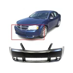Front Bumper Cover For 2008-2010 Dodge Avenger Primed 68004697AA CH1000918. Fixed Price $111.23.