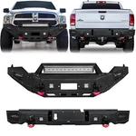 Vijay For 2013-2018 Dodge Ram 1500 Steel Front/rear Bumper W/winch Plate& Lights. Fixed Price $449.99.