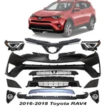 Front Bumper Cover Fascia Paintable & Grille Assembly For 2016-2018 Toyota RAV4. Fixed Price $658.51.