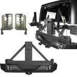Rear Bumper W/spare Tire Carrier Jerry Can Mount For 1987-06 Jeep Wrangler Yj Tj. Fixed Price $499.33.