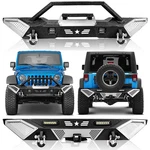 Front Rear Bumper Fit 2007-2018 Jeep Wrangler Jk Unlimited W/ Led Light D-rings. Fixed Price $219.00.