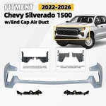 Front Upper Bumper Cover For 2022-2026 Chevy Silverado 1500 W/ End Cap Air Duct. Fixed Price $176.99.