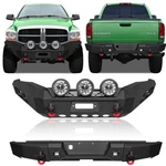 Vijay For 06-09 Dodge Ram 2500/3500 New Steel Front/rear Bumper W/round Lights. Fixed Price $499.00.