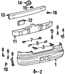 Genuine Gm Bumper Bracket 94857162. Fixed Price $6.97.