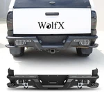 New Black Steel Rear Step Bumper Assembly For 2005-2015 Tacoma Pickup Led. Fixed Price $327.99.