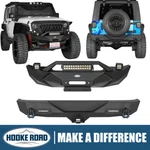 Hooke Road Steel Front + Rear Bumper W/ Led Light Bar For 07-18 Jeep Wrangler Jk. Fixed Price $619.25.