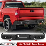 Longsun Rear Bumper For 2014-2021 Toyota Tundra With Sensor Holes & Led Lights. Fixed Price $395.99.