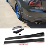 For Acura Mdx Rlx Tsx Tl Gloss Side Skirt Extension + Rear Bumper Chin Lip Spats. Fixed Price $100.53.
