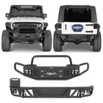Tubular Front Bumper W/bull Bar + Rear Combo For 2007-2018 Wrangler Jeep. Fixed Price $519.17.