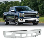 For 2014-2015 Chevy Silverado 1500 Front Bumper Face Bar Chrome W/ Fog&sensor. Fixed Price $258.99.
