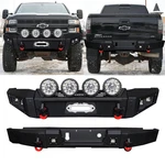 Vijay For 2015-2019 Chevy Silverado 2500/3500 Front/raer Bumper With Round Light. Fixed Price $429.99.