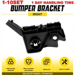 Front Right Bumper Side Mounting Support Bracket Black 2010-2019 Ford Taurus. Fixed Price $119.69.