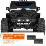 For Jl & Gladiator Stubby Bumper (2018-2026) W/ Stinger, Winch Plate Lights. Fixed Price $399.99.