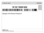 Genuine Bmw Bumper Trim Panel, Primed, 51-12-7-899-503 New. Fixed Price $639.82.