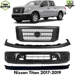 Front Bumper Primed Steel & Grille Assembly Kit For 2017-2019 Nissan Titan. Fixed Price $1480.00.