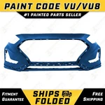 New Painted *VU/VU8 Blue* Front Bumper Cover Fascia For 2018-2019 Hyundai Sonata. Fixed Price $400.99.