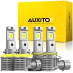 Auxito Combo 4 9005 + H11 Led Headlight Kit Bulbs High Low Beam White 120000LM. Fixed Price $47.99.