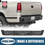 Hooke Road Steel Black Rear Bumper Fit Chevy C/k 1500 2500 Fleetside 1988-1998. Fixed Price $449.99.