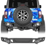 Fit 2021-2026 Ford Bronco Tubular Steel Rear Bumper W/ 25W Led Spotlights. Fixed Price $299.99.