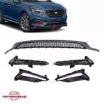 For Hyundai Sonata Sport 2015-2017 Front Lower Grille Fog Light Drl Set 5PCS. Fixed Price $284.43.