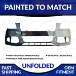 New Painted 2009-2012 Audi A4 Non S-line Front Bumper W/ Head Lamp Washer Holes. Fixed Price $321.98.