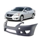 Front Bumper Cover For 2013-2014 Nissan Sentra Sr W/fog Lamp Holes 620223RM0J. Fixed Price $124.01.