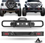 Wolfstorm Front & Rear Bumper For 2018-2025 Jeep Wrangler Jlu Powder Coated. Fixed Price $139.99.