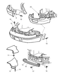 2003/2004 Dodge Intrepid Fascia Reinforcement Mopar P/n 4805066AC Genuine Oem. Fixed Price $99.99.