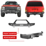 Hooke Road Steel Front Rear Bumper W/ Led Light For 1984-2001 Jeep Cherokee Xj. Fixed Price $589.00.