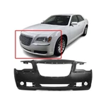 Front Bumper Cover For 2011-2014 Chrysler 300 W/o Park Holes Primed CH1000A00. Fixed Price $200.63.