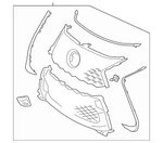 Genuine Lexus GS350 2016-2020 Grille Assy (without Park Sensors), 53101-30880. Fixed Price $799.95.