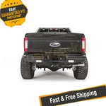 Fab Fours FS17-T4150-1 Black Steel Rear Bumper 2017-2022 Ford Super Duty. Fixed Price $1106.41.