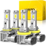 Auxito 9005 H11 Combo 4 Led Headlight High Low Beam Bulbs Kit Super White Bright. Fixed Price $46.99.