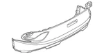 Genuine Volkswagen Bumper Cover 11K-807-433-9B9. Fixed Price $506.66.