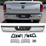 Chrome Rear Step Bumper Assembly W/sensor Holes For 2009-2018 Dodge Ram 1500. Fixed Price $165.00.