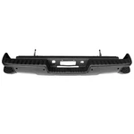 Black Rear Step Bumper Assembly For Chevrolet With Park Assist Holes 190-02128A. Fixed Price $513.55.