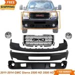 Front Bumper Primed & Grille Chrome Kit For 2011-2014 Gmc Sierra 2500 Hd 3500. Fixed Price $868.96.