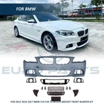 For 2011 2017 Bmw F10 F18 To Mtech Msport Front Bumper Kit W/ Fog Holes Pdc. Fixed Price $459.00.