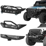 Front Winch Bumper Rear W/ Led Lights Fit Jeep Wrangler Jk 2007-2018. Fixed Price $409.99.