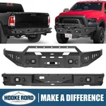 Hooke Road Front Rear Bumper W/winch Plate For 2015-2018 Dodge Ram 1500 Rebel. Fixed Price $399.36.
