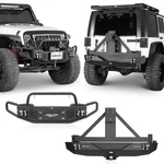 Steel Tube Front Winch Bumper Rear W/tc For 2007-2018 Jeep Wrangler Jk. Fixed Price $299.54.