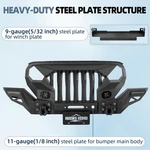 Max Grille Wings Front Bumper For Jeep Wrangler Jl & Gladiator Jt 2018-2026. Fixed Price $709.66.