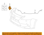 Lexus Toyota Oem 14-15 CT200H Front Bumper Grille Grill-park Sensor 8934133200C0. Fixed Price $330.16.
