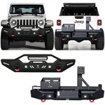 Vijay Front/rear Bumper For 2020-2024 Jeep Gladiator Jt With Spare Tire Rack. Fixed Price $919.98.